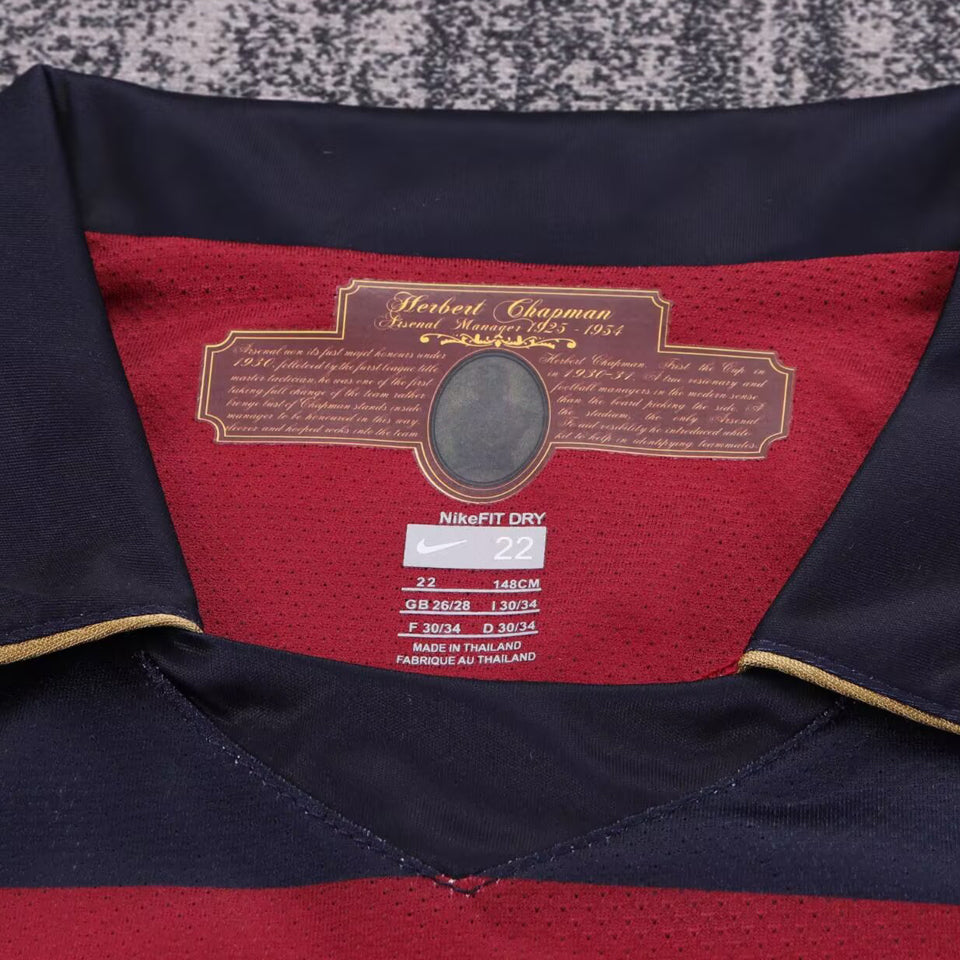 jersey 2007/2008 arsenal tercero manga corta niño retro