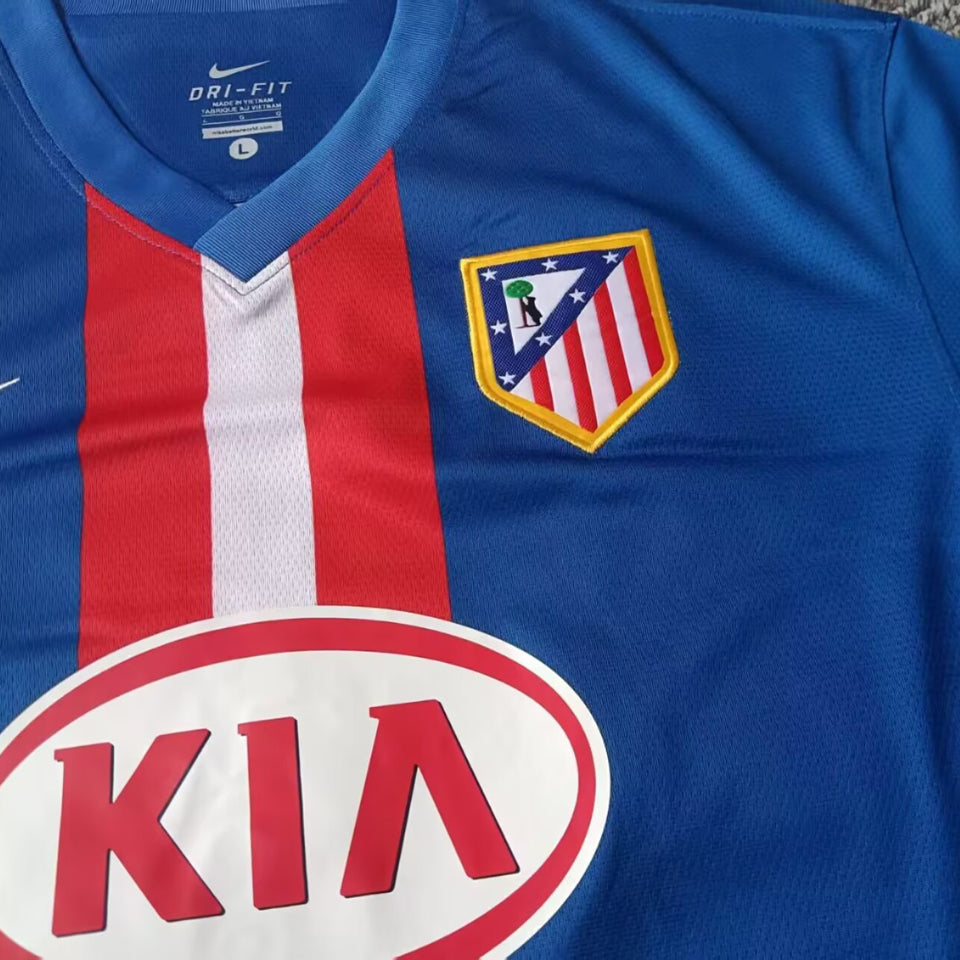 jersey 2010/2011 atletico de madrid visitante manga corta versión fan retro