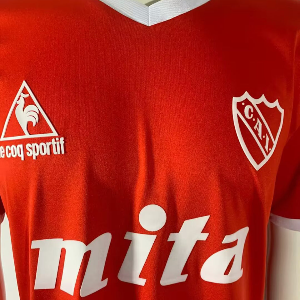 jersey 1986/88 atlético independiente local manga corta versión fan retro