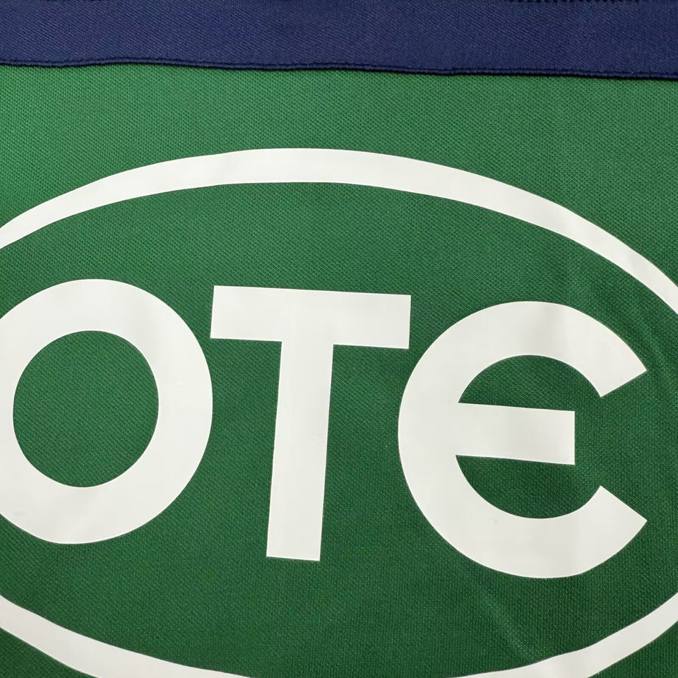 jersey 2000/2001 panathinaikos local manga corta versión fan retro