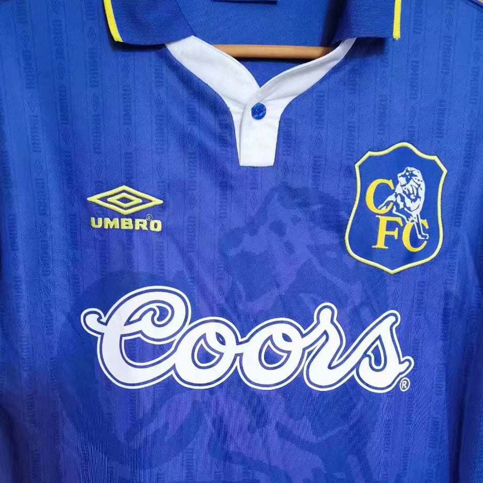 jersey 1995/97 chelsea local manga corta versión fan retro