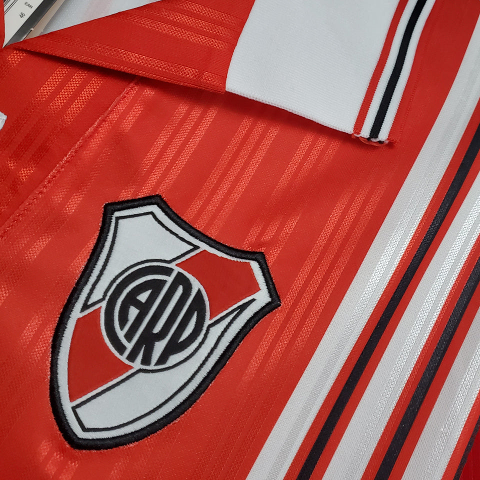 jersey 1996 river plate visitante manga corta versión fan retro