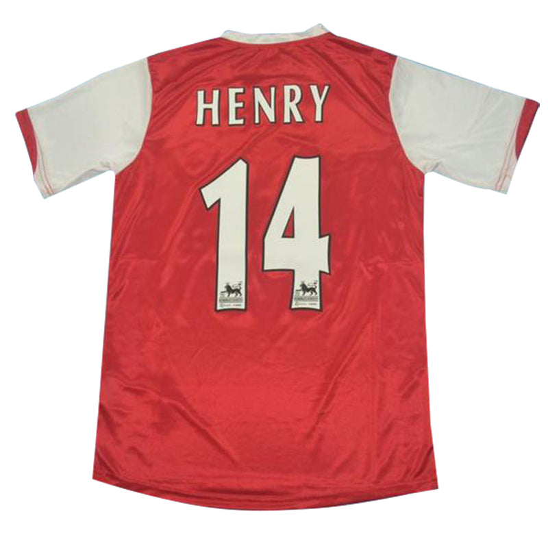 jersey 2006/07 arsenal local manga corta versión fan retro