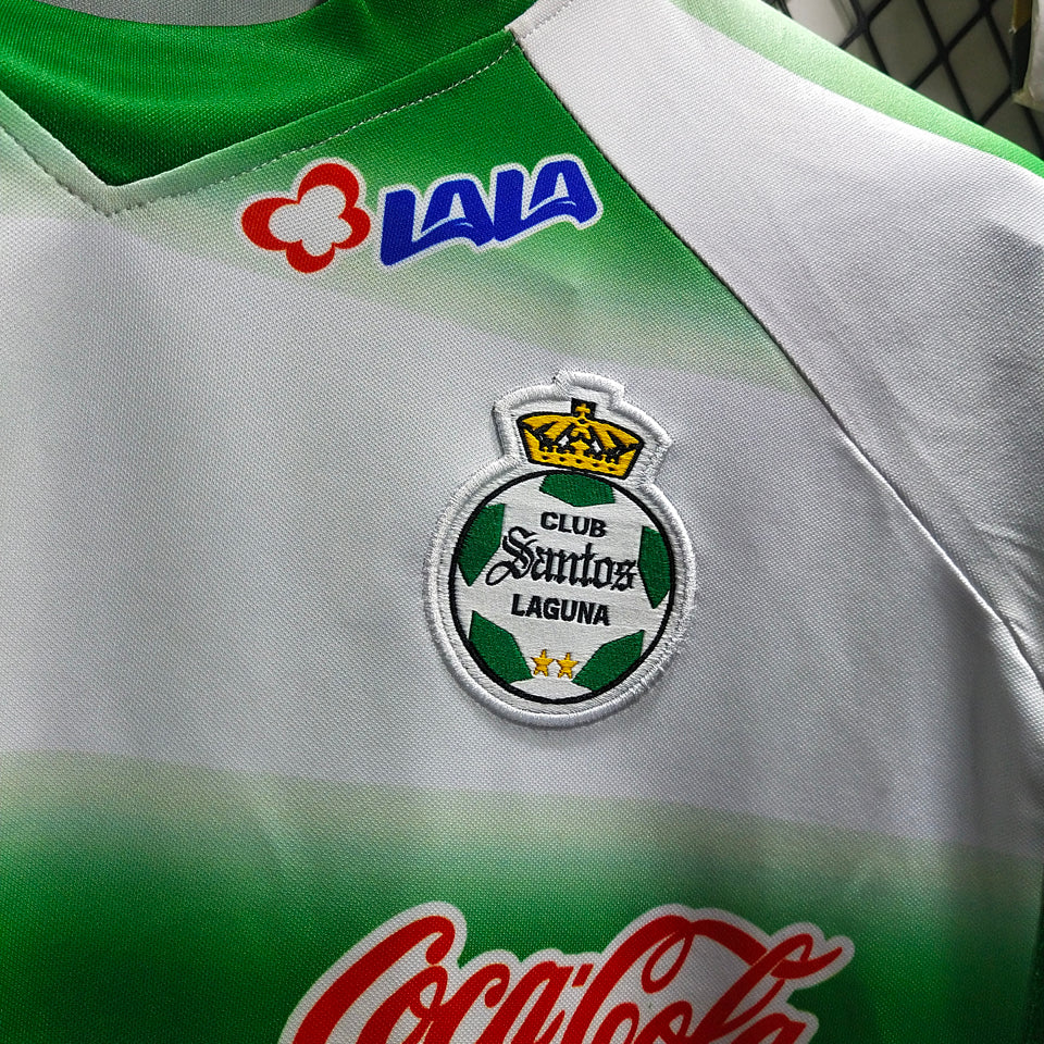 jersey 2007/08 santos lugana local manga corta versión fan retro