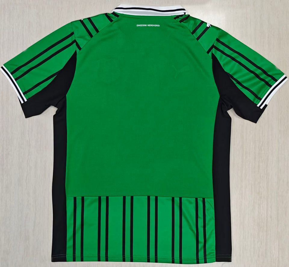 jersey 2025/26 sassuolo local manga corta versión fan