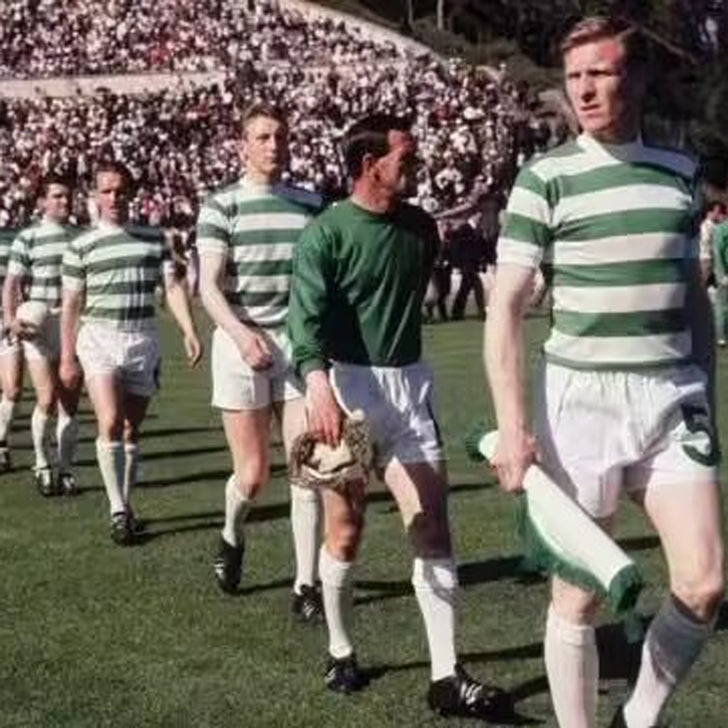 jersey 1966/67 celtic local manga corta versión fan retro