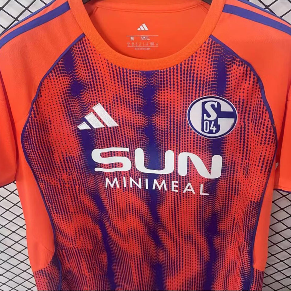 jersey 2025/26 schalke 04 tercero manga corta versión fan