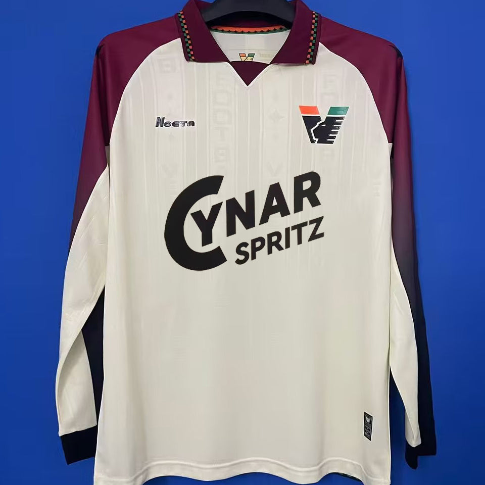 Compra Jersey 2025/26 Venezia FC Visitante Manga larga Versión Fan con