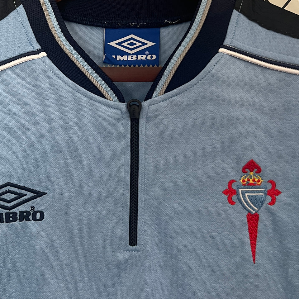 jersey 1999/2000 celta local manga corta versión fan retro