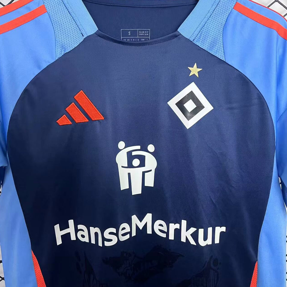jersey 2025 hamburger sv especial manga corta versión fan