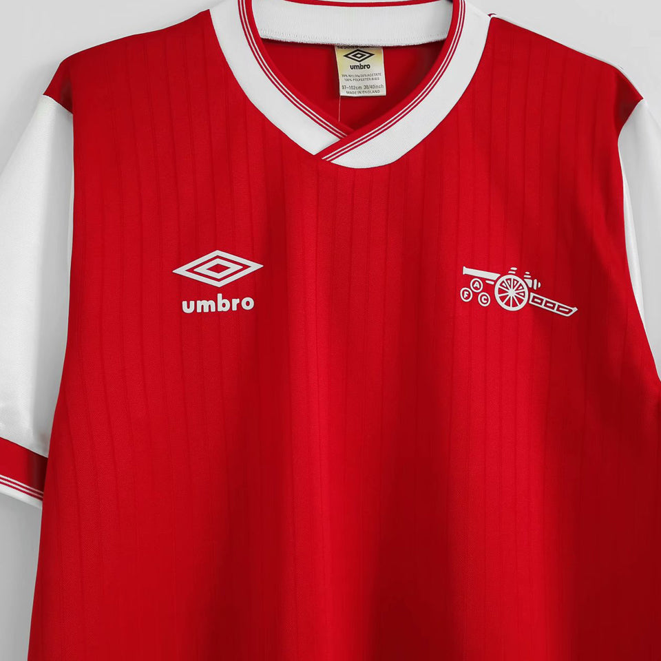 jersey 1983/1986 arsenal local manga corta versión fan retro