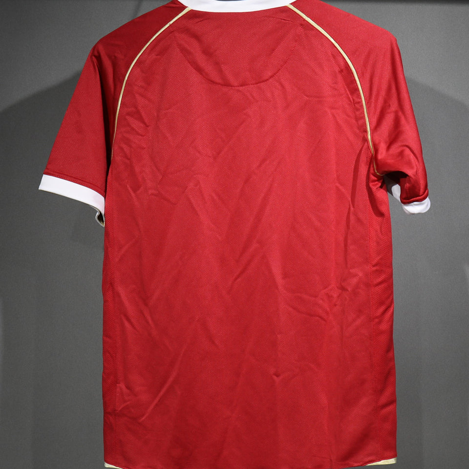 jersey 2006/07 manchester united local manga corta versión jugador retro