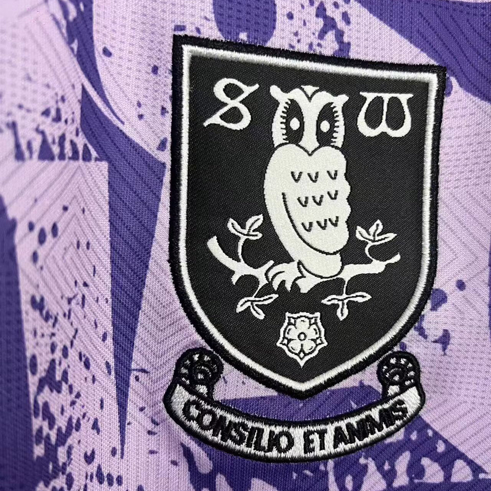 jersey 2025/26 sheffield wednesday visitante manga corta versión fan