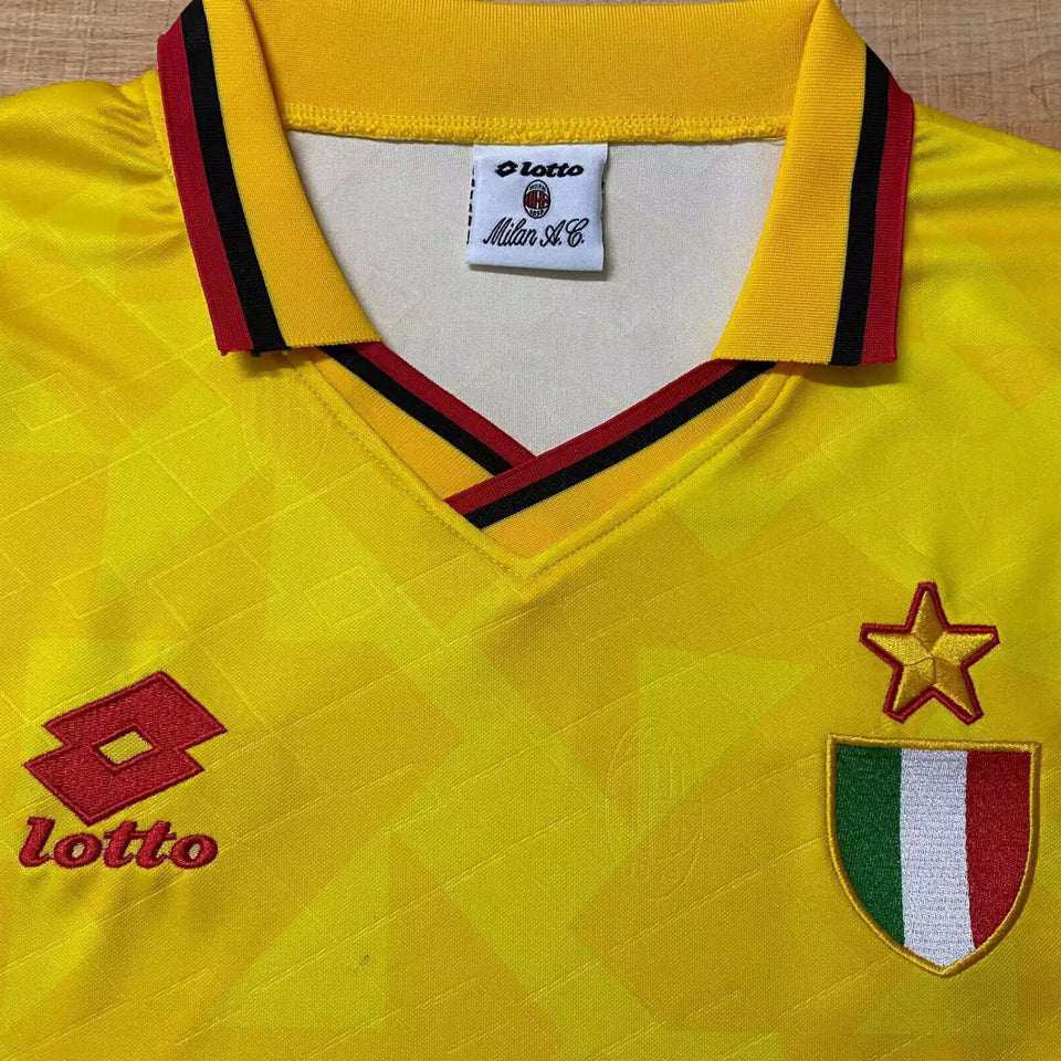 jersey 1999 ac milan tercero manga larga versión fan retro