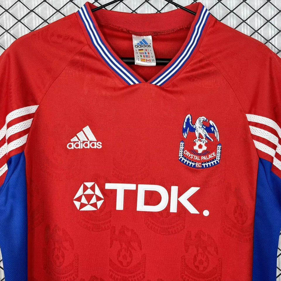 jersey 1998/1999 crystal palace local manga corta versión fan retro