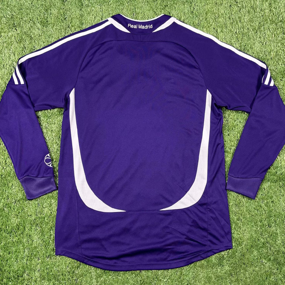 jersey 2006/07 real madrid visitante manga larga versión fan retro