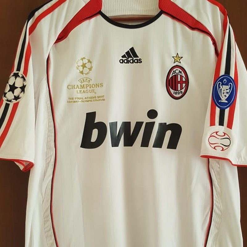 jersey 2006/07 ac milan visitante manga larga versión fan retro