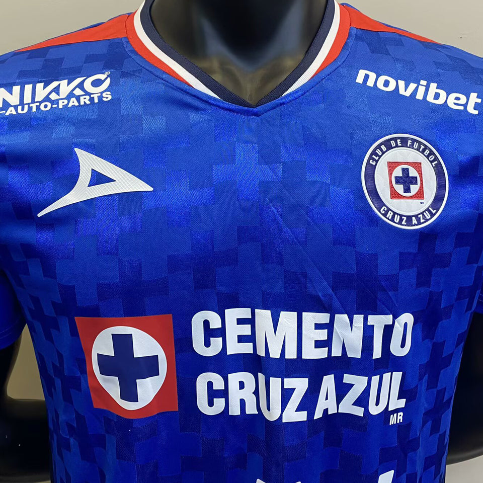 jersey 2025/26 cruz azul local manga corta versión jugador
