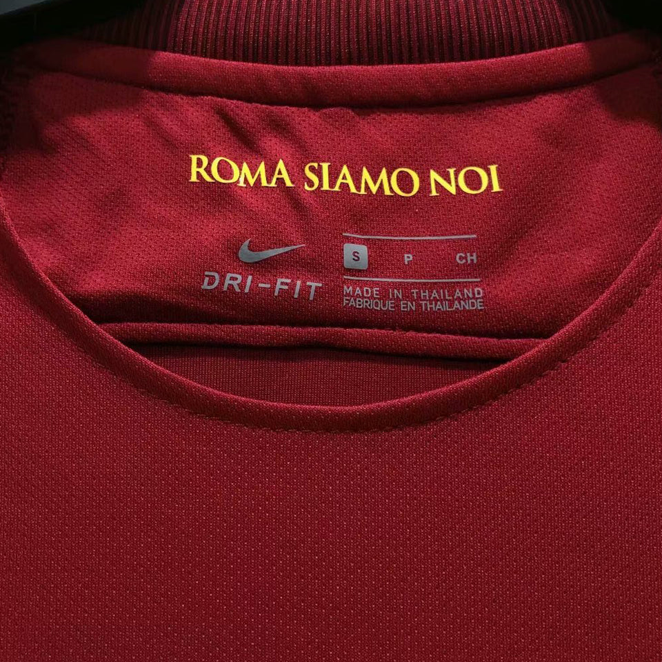 jersey 2017/18 roma local manga corta versión fan retro