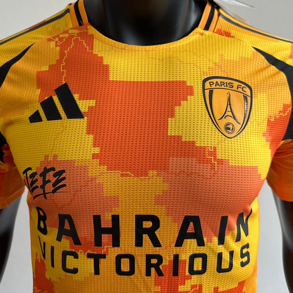 jersey 2025/26 paris fc visitante manga corta versión jugador