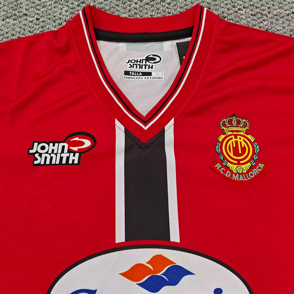 jersey 2001/2002 mallorca local manga corta versión fan retro