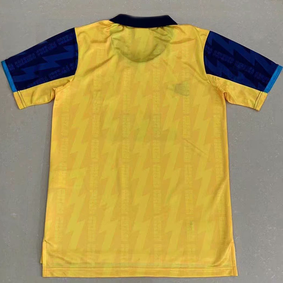 jersey 1994 arsenal visitante manga corta versión fan retro