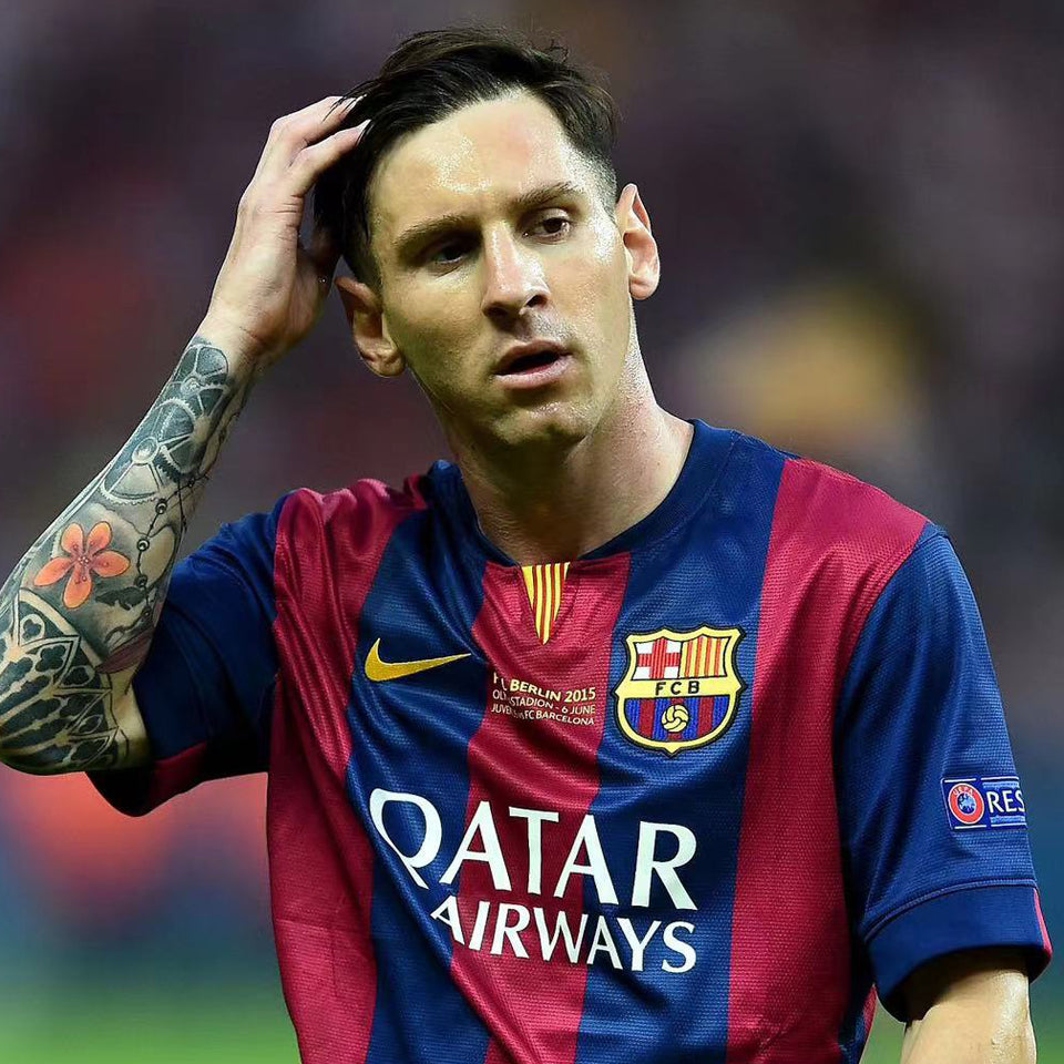 jersey 2014/15 barcelona local manga corta versión jugador retro