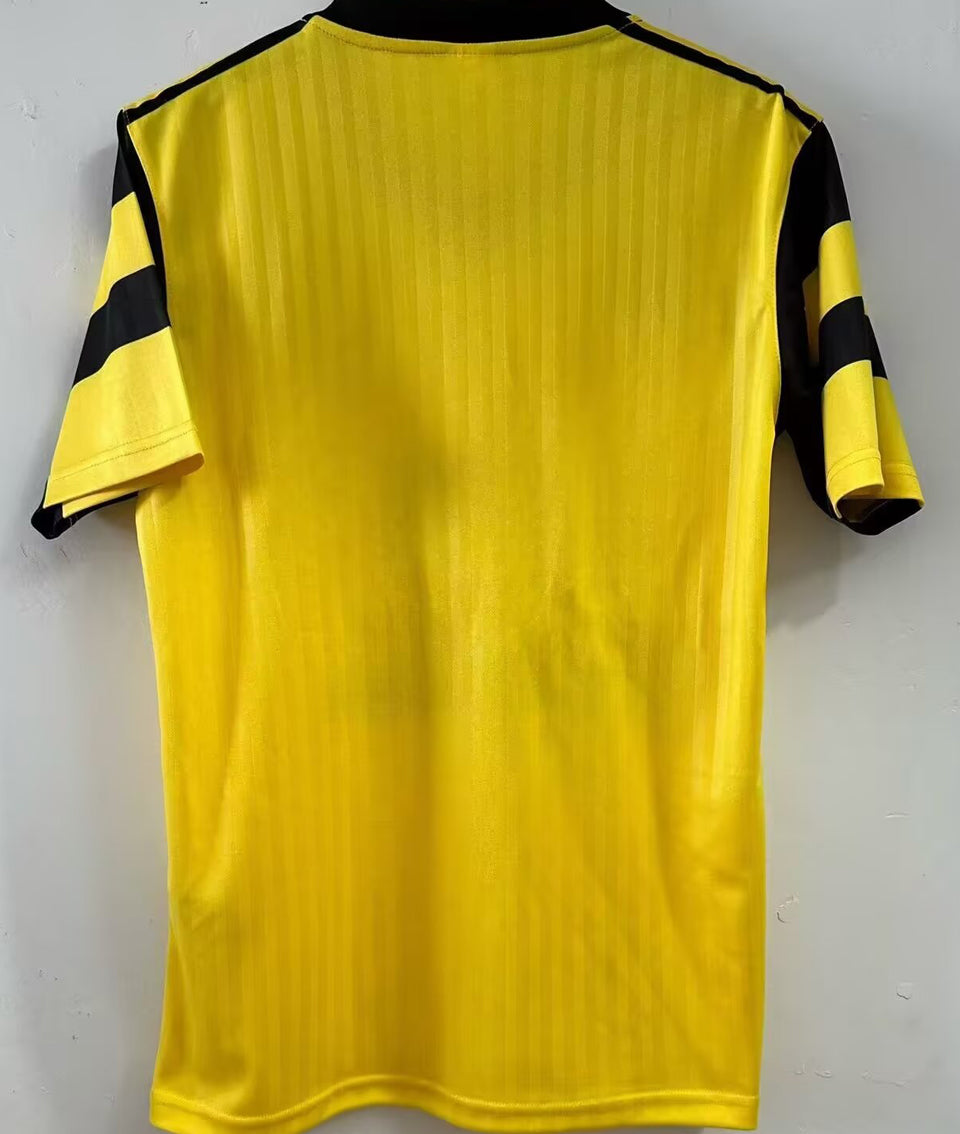 jersey 1990 borussia dortmund local manga corta versión fan retro