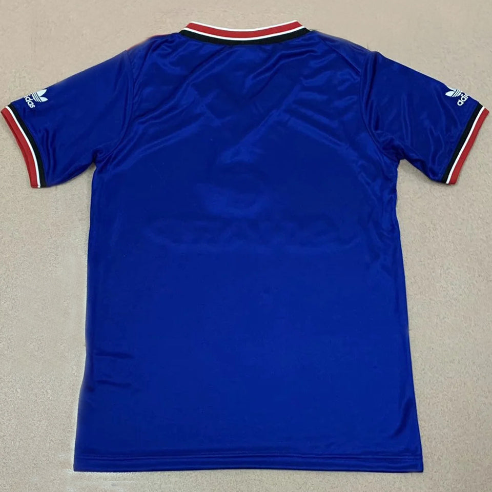 jersey 1984 manchester united visitante manga corta versión fan retro