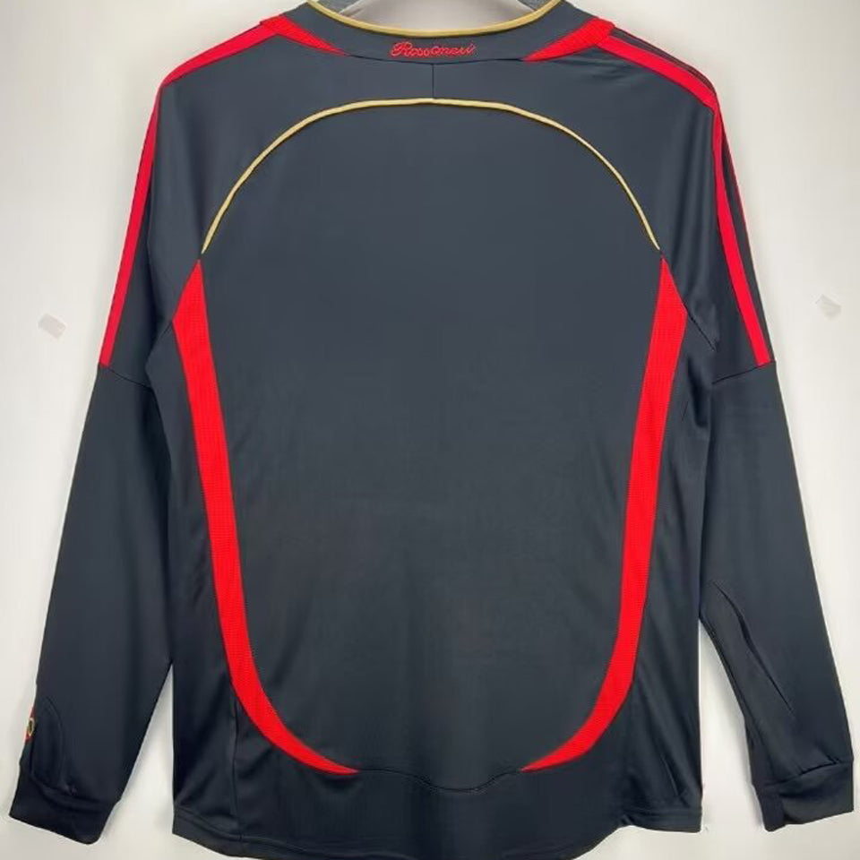 jersey 2006/07 ac milan tercero manga larga versión fan retro