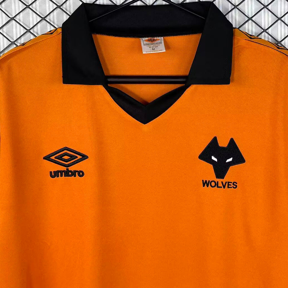 jersey 1980/1981 wolves local manga larga versión fan retro