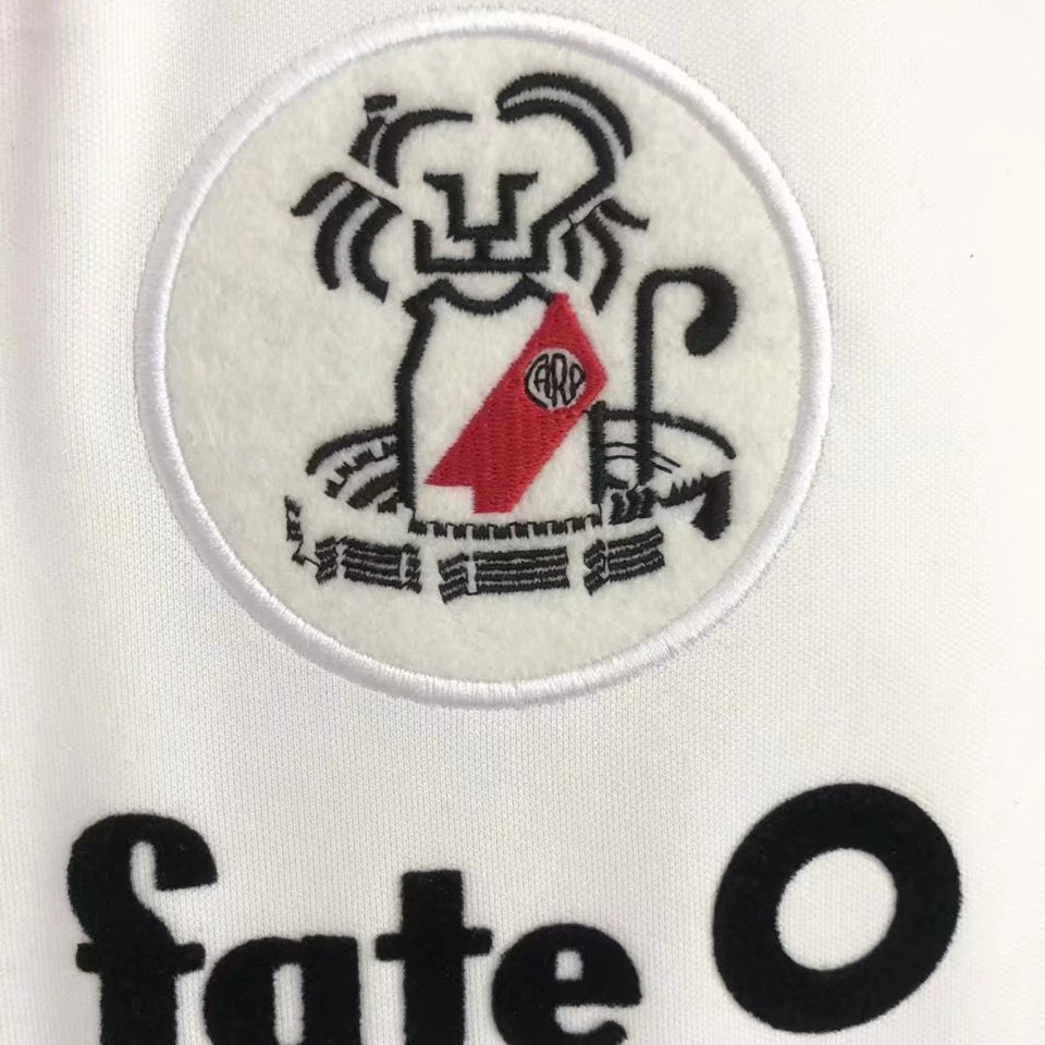 jersey 1986 river plate local manga corta versión fan retro