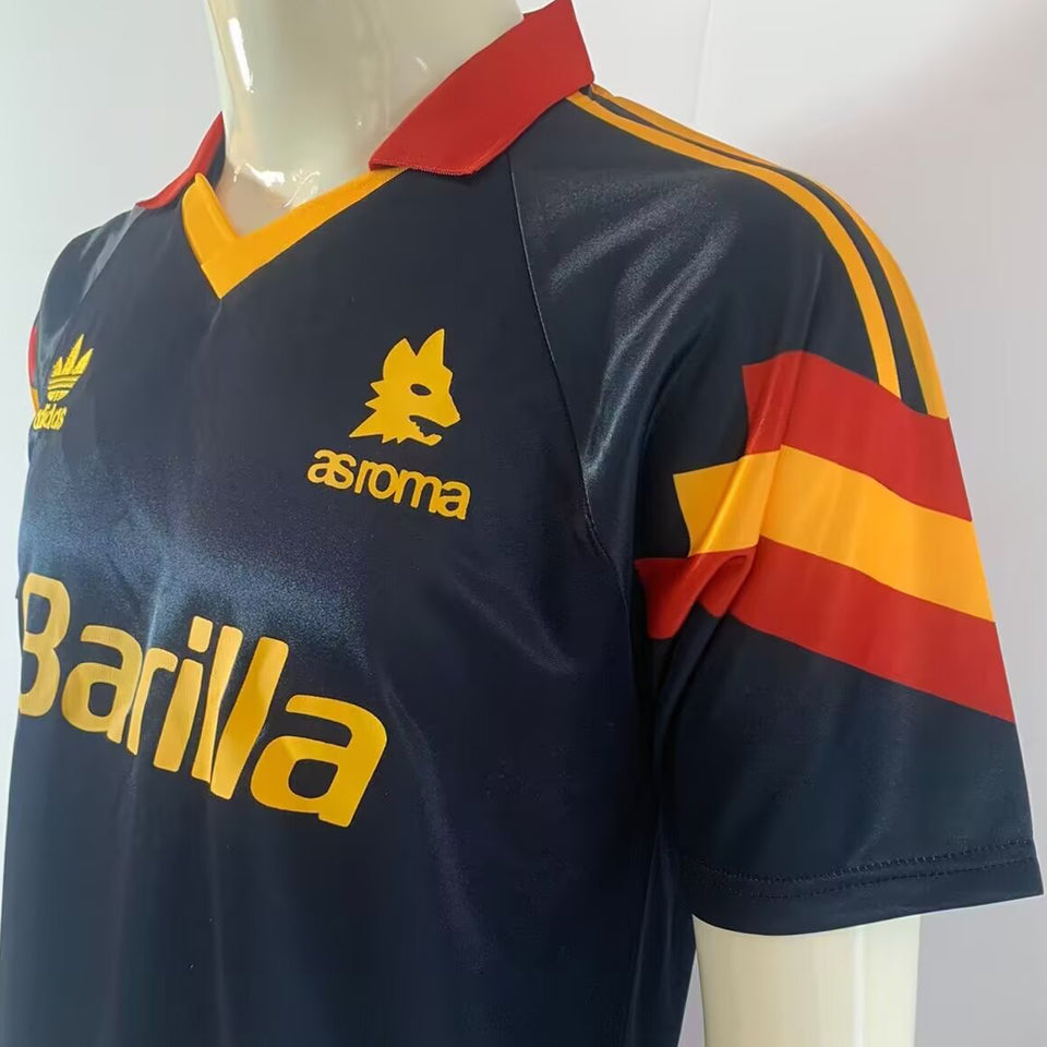 jersey 1991/92 roma tercero manga corta versión fan retro