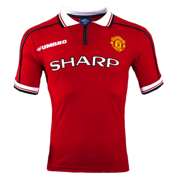 jersey 1998 manchester united local manga corta versión fan retro