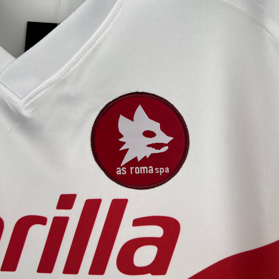 jersey 1990/91 roma visitante manga corta versión fan retro