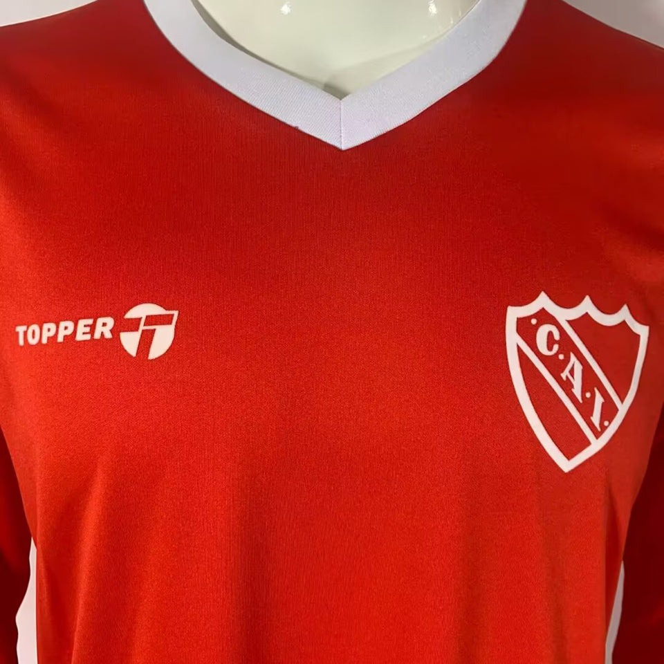 jersey 1982/1985 atlético independiente local manga larga versión fan retro