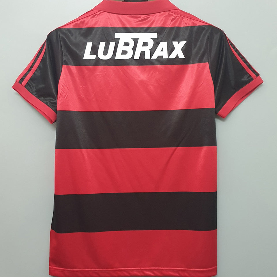 jersey 1990 flamengo local manga corta versión fan retro