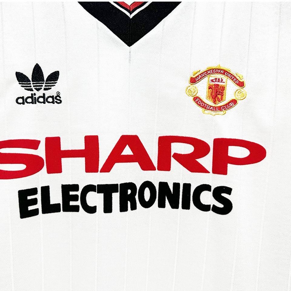 jersey 1982/83 manchester united visitante manga larga versión fan retro