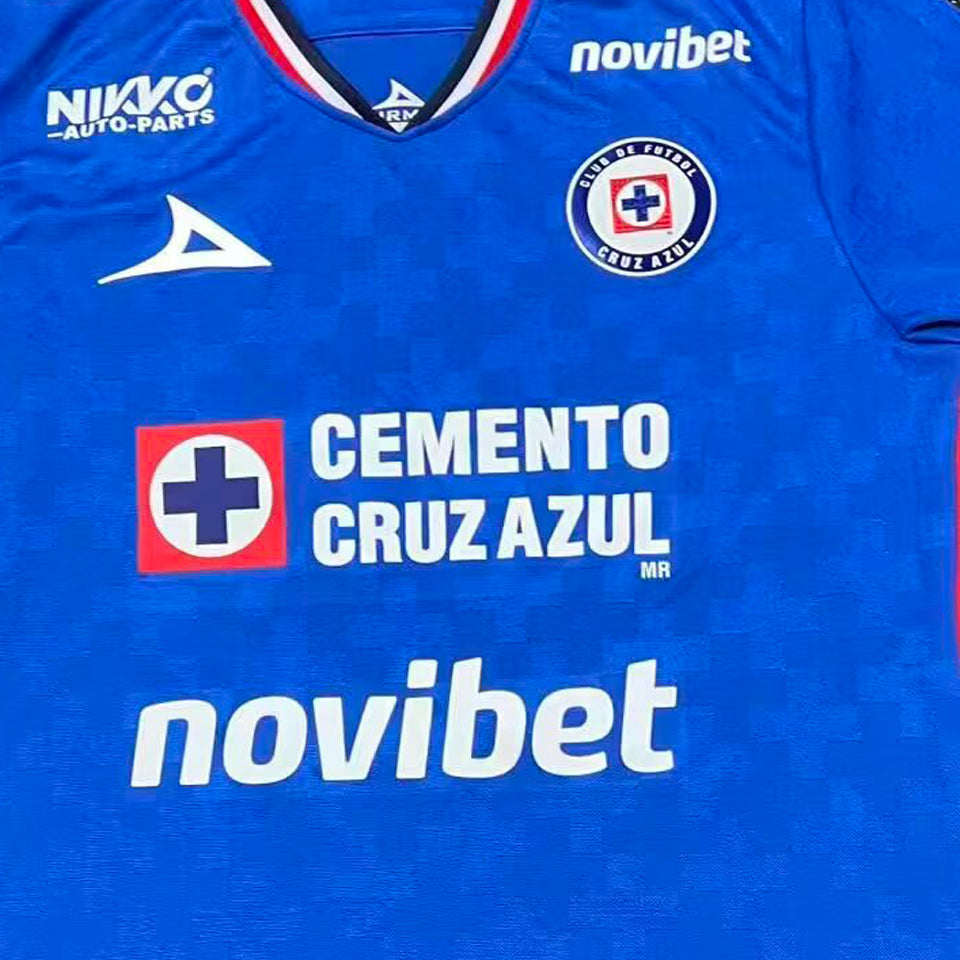 jersey 2025/26 cruz azul local manga corta versión fan