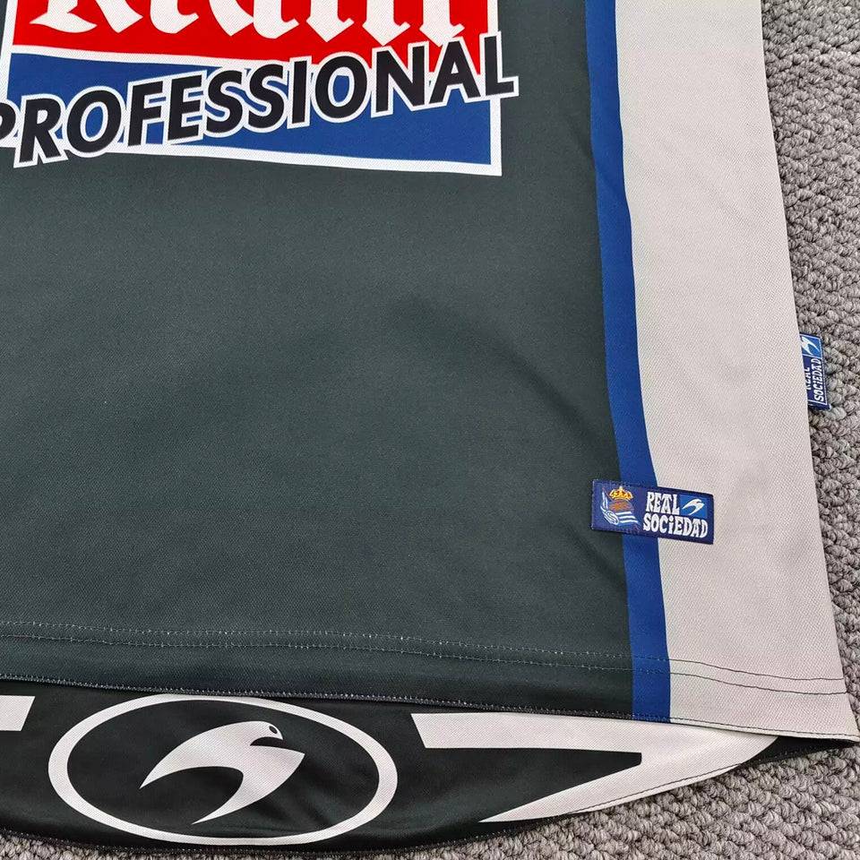 jersey 2000/2002 real sociedad visitante manga corta versión fan retro
