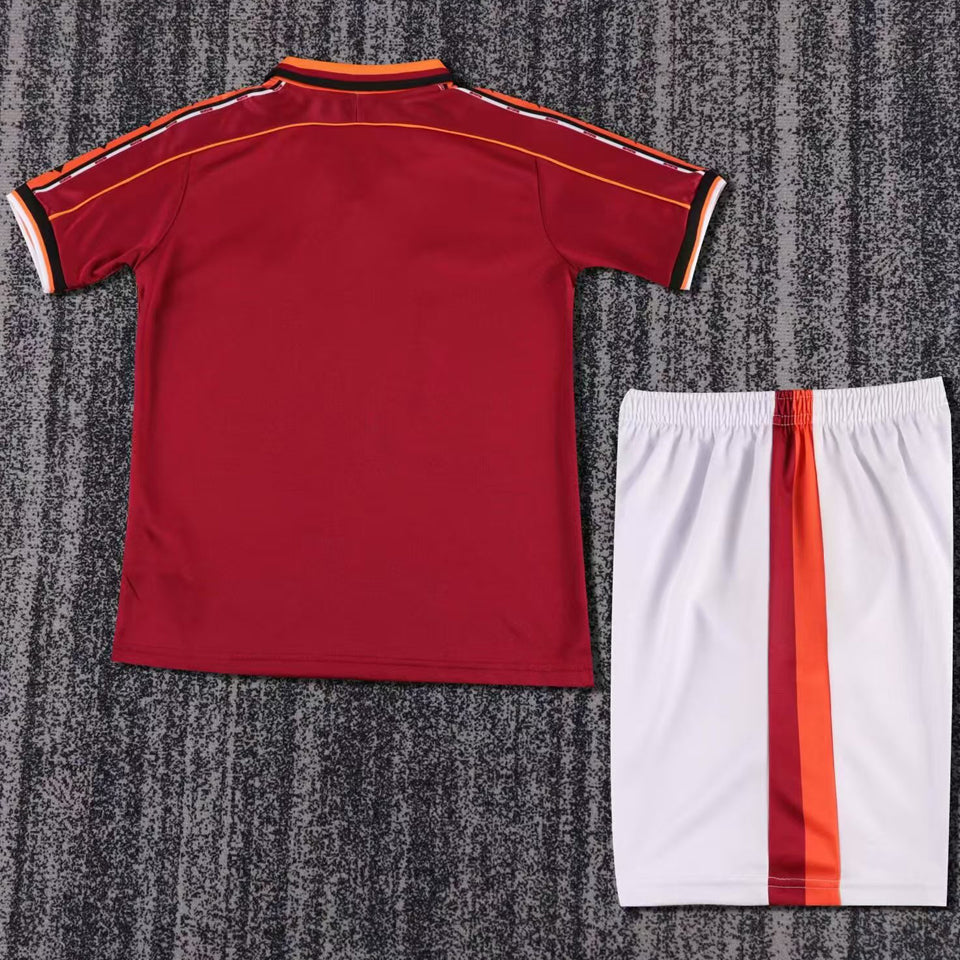 jersey 1998/99 roma local manga corta niño retro