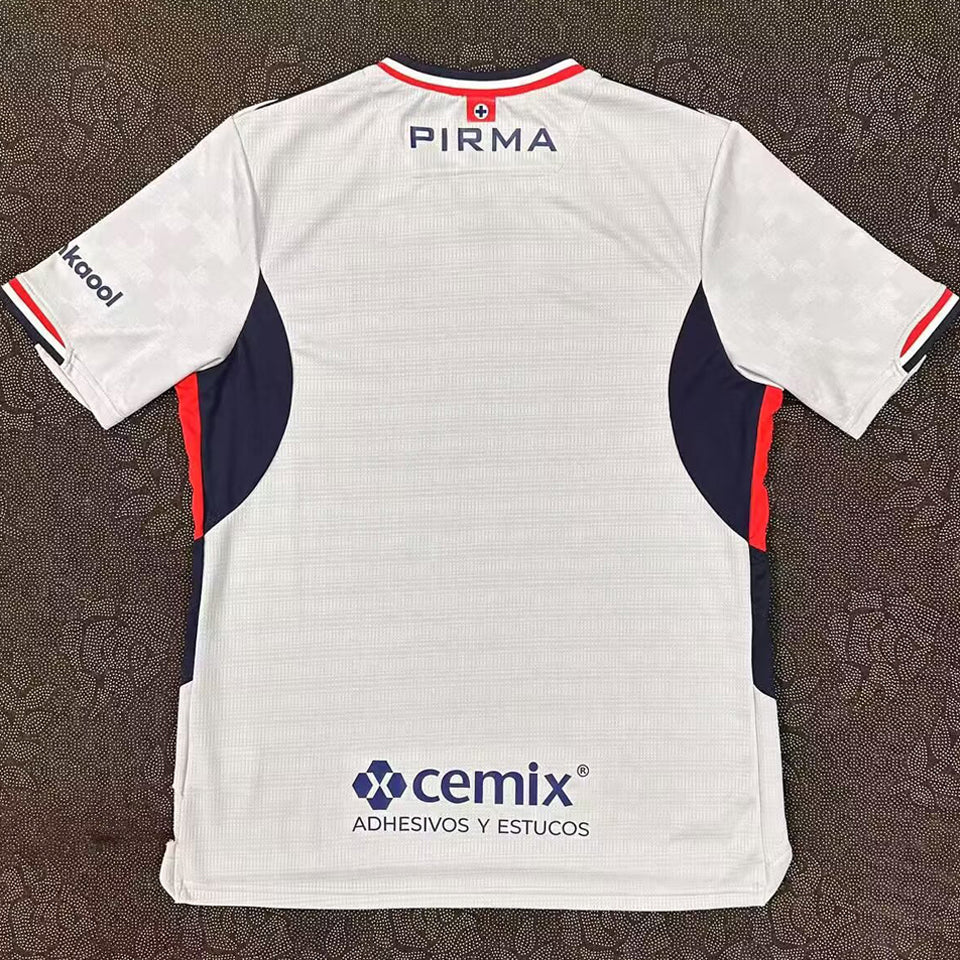 jersey 2025/26 cruz azul visitante manga corta versión fan