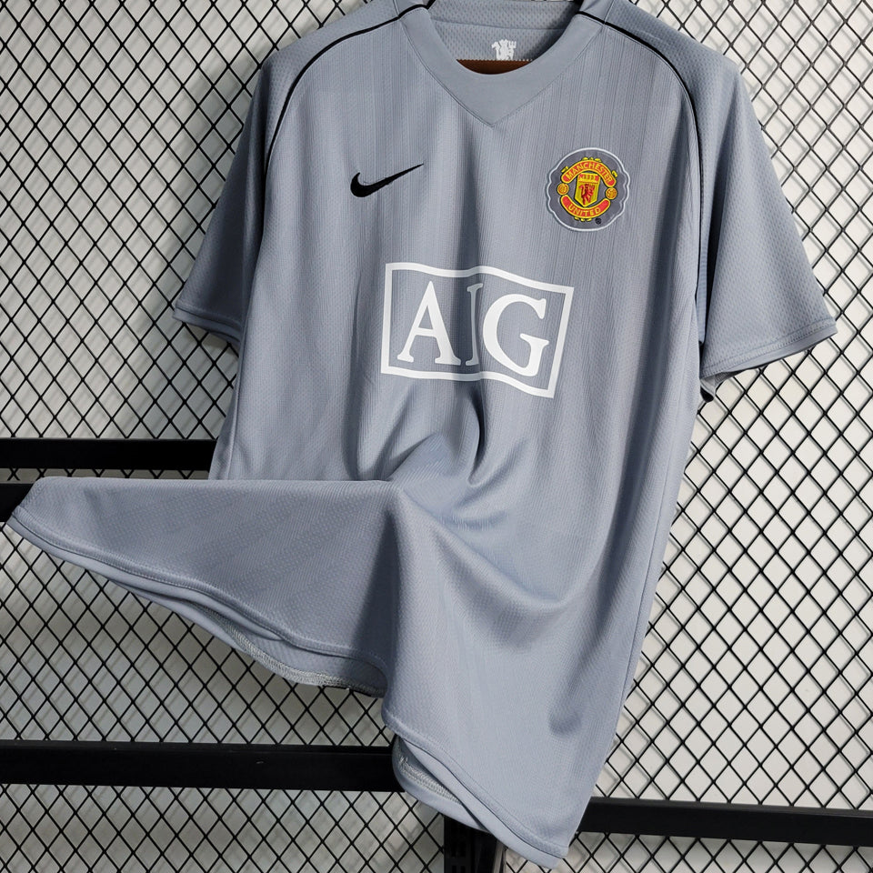 jersey 2007/08 manchester united especial manga corta versión fan retro