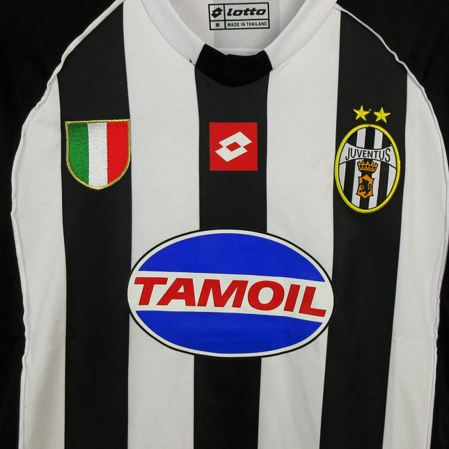 jersey 2002/03 juventus local manga corta versión fan retro
