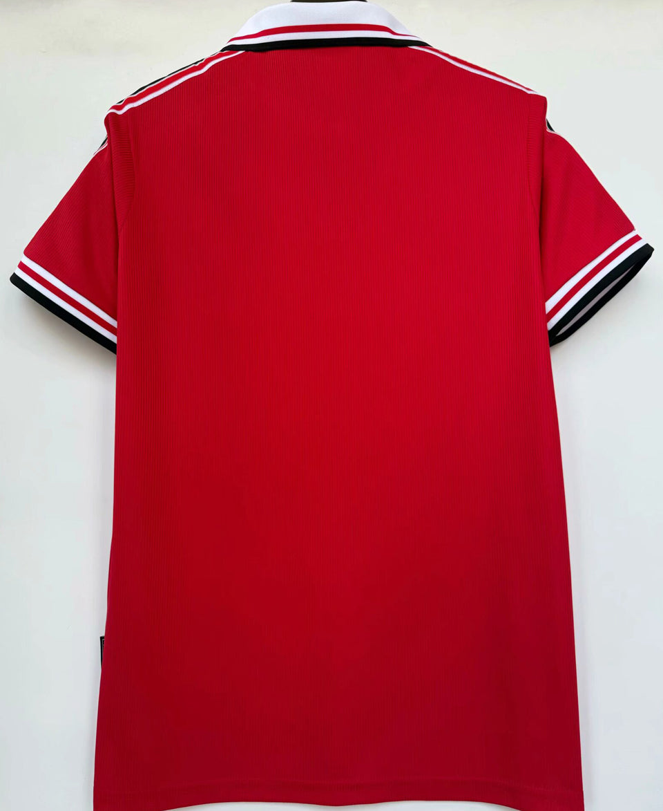 jersey 1998 manchester united local manga corta versión fan retro