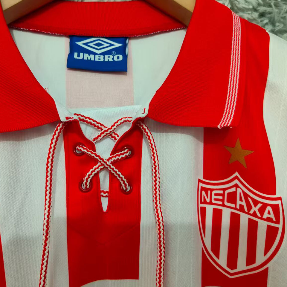 jersey 1995/1996 necaxa local manga corta versión fan retro