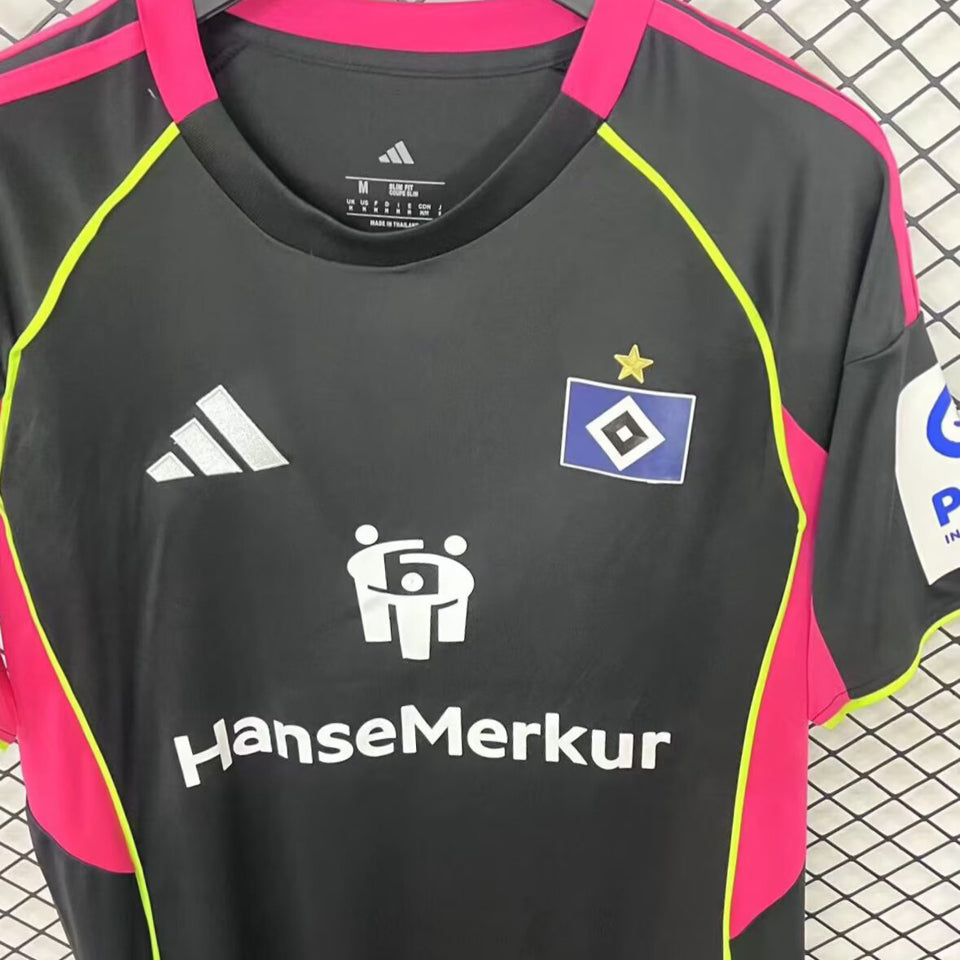 jersey 2025/26 hamburger sv tercero manga corta versión fan