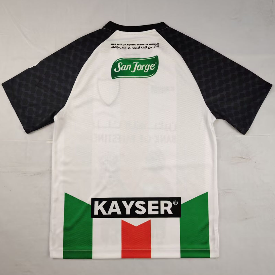 jersey 2025/26 palestino local manga corta versión fan
