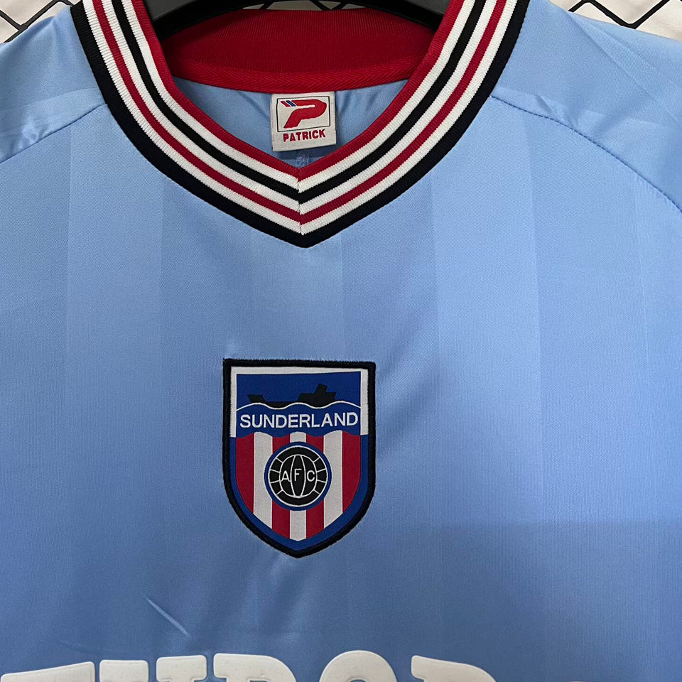 jersey 1986/1987 sunderland visitante manga corta versión fan retro