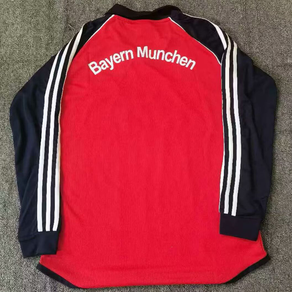 jersey 2000/01 bayern munich local manga larga versión fan retro